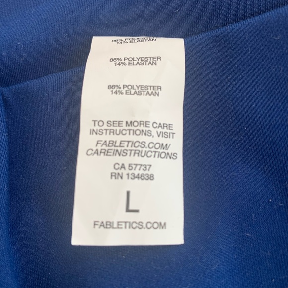 Fabletics powerhold leggings in royal blue. - Picture 3 of 6